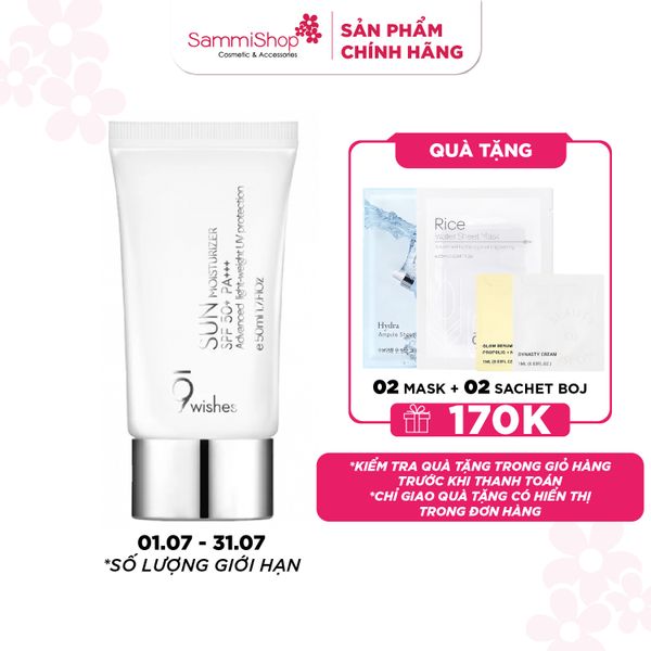 9 Wishes Kem chống nắng Sun Moisturizer SPF 50+ PA+++ 50ml