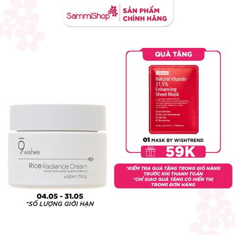 9 Wishes Kem dưỡng Rice Radiance Cream 50ml