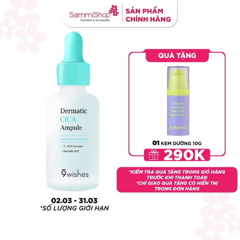 9 Wishes Tinh chất Dermatic Cica Ampule 30ml
