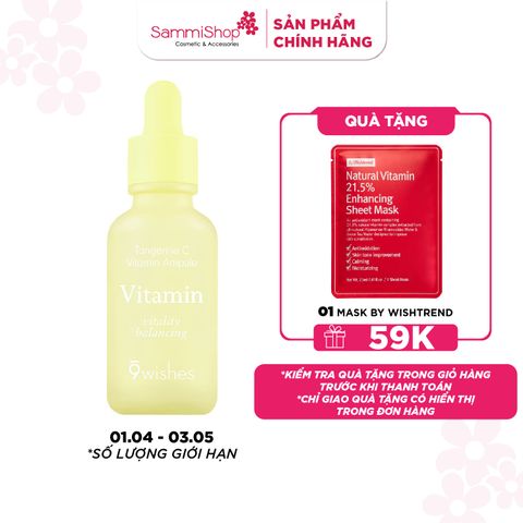 9 Wishes Tinh chất Tangerine C Vitamin Ampule 30ml