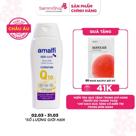 Amalfi Sữa dưỡng thể Q10 Coenzyme Body Milk 500ml