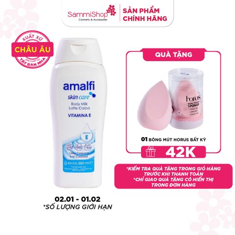 Amalfi Sữa dưỡng thể Vitamin E Body Milk 500ml