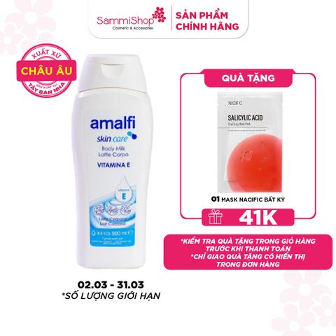 Amalfi Sữa dưỡng thể Vitamin E Body Milk 500ml