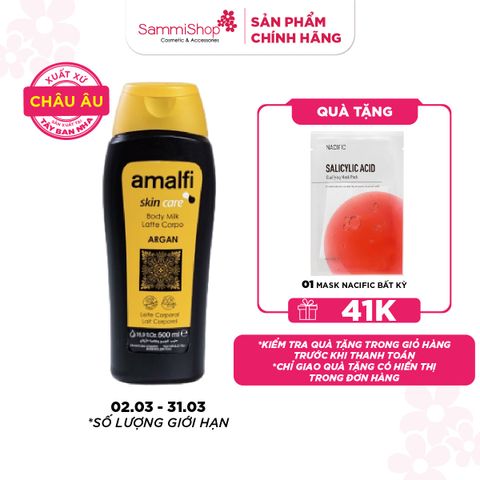 Amalfi Sữa dưỡng thể Argan Body Milk 500ml