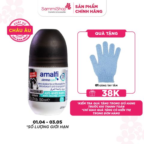 Amalfi Lăn khử mùi Anti-Whites Marks Antiperspirant Deodorant 50ml