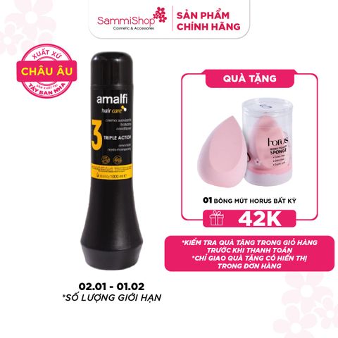Amalfi Dầu xả Triple Action Conditioner 1000ml
