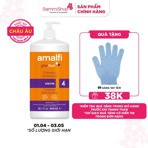 Amalfi Dầu gội Keratin Shampoo 900ml