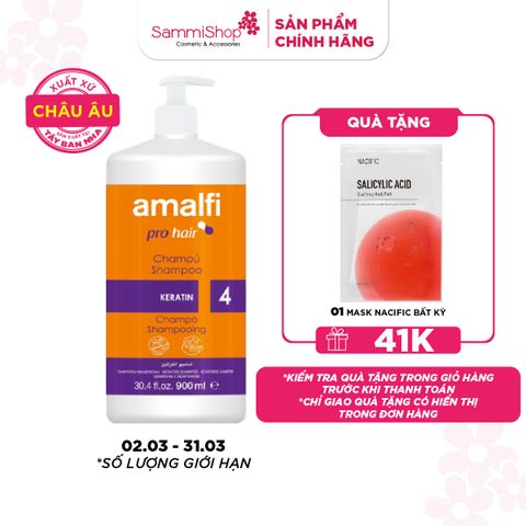 Amalfi Dầu gội Keratin Shampoo 900ml