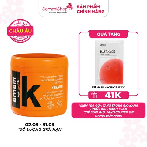 Amalfi Mặt nạ dưỡng tóc Keratin Hair Mask 500ml