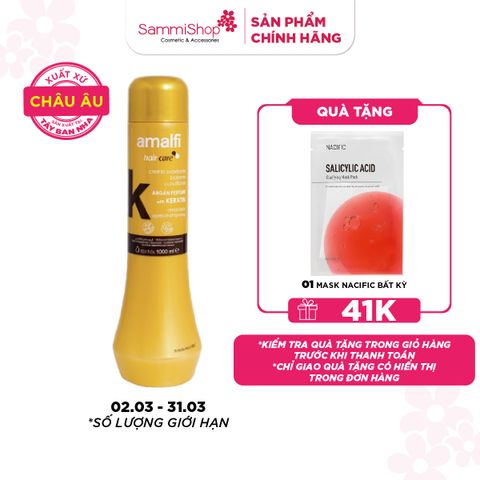 Amalfi Dầu xả Conditioner with Keratin Argán Perfume 1000ml