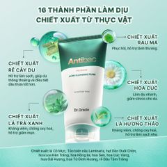 Dr.Oracle Sữa rửa mặt Antibac Premium Acne Cleansing Foam 180ml