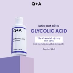 Q+A Nước hoa hồng Glycolic Acid Daily Toner 100ml