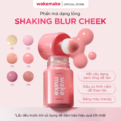 Wakemake Phấn má Shaking Blur Cheek 4g