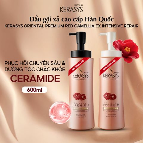 Aekyung Kerasys Dầu gội Oriental Premium Red Camellia EX Intensive Repair Shampoo 600ml
