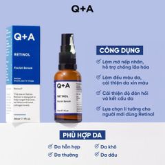 Q+A Tinh chất Retinol Facial Serum 30ml