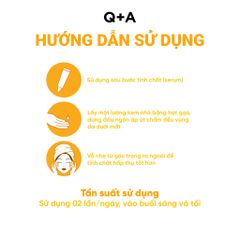 Q+A Kem dưỡng da vùng mắt Vitamin C Eye Cream 15ml