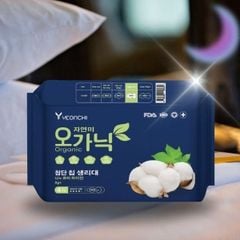 Yeonchi Băng vệ sinh ban đêm Organic 4 miếng có cánh