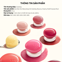 COLORKEY Son bùn đa năng dạng hũ Bouncy Creamy Multi-Purpose Mud