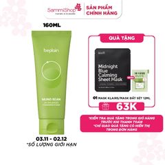 Beplain Sữa rửa mặt Mung Bean pH-Balanced Cleansing Foam