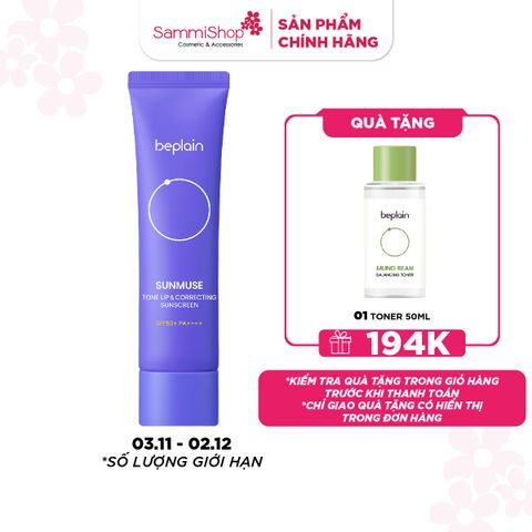 APP-WEB 03.11 - 02.12 Beplain Kem chống nắng Sunmuse Tone-Up & Correcting Sunscreen SPF50+ PA++++ 50ml