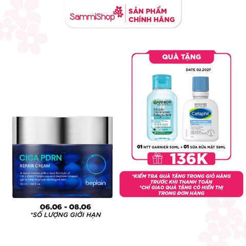 APP+WEB SPIKEDAY 6-7-8/6 Beplain Kem dưỡng da Cica PDRN Repair Cream 50ml