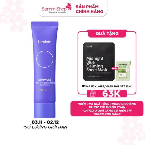 Beplain Kem chống nắng Sunmuse Tone-Up & Correcting Sunscreen SPF50+ PA++++ 50ml