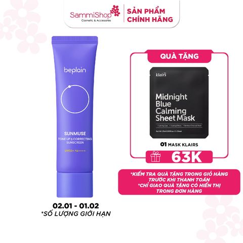 Beplain Kem chống nắng Sunmuse Tone-Up & Correcting Sunscreen SPF50+ PA++++ 50ml