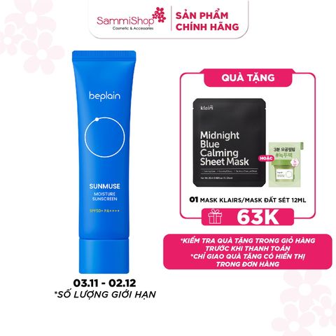 Beplain Kem chống nắng Sunmuse Moisture Sunscreen SPF50+ PA++++ 50ml