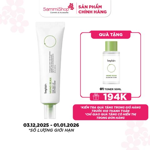 APP + WEB 3.12 - 1.1 Beplain Kem dưỡng da Mung Bean Pore Tight-Up Soothing Cream 60ml