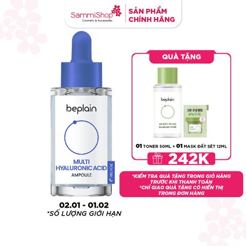 APP+WEB 02.01 - 01.02 Beplain Tinh chất Multi Hyaluronic Acid Ampoule 30ml