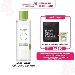 Beplain Nước hoa hồng Mung Bean Balancing Toner 200ml