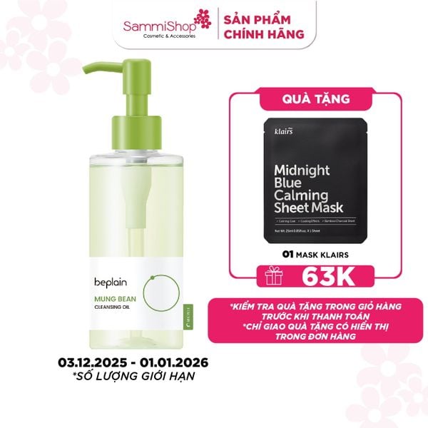 Beplain Dầu tẩy trang Mung Bean Cleansing Oil 200ml