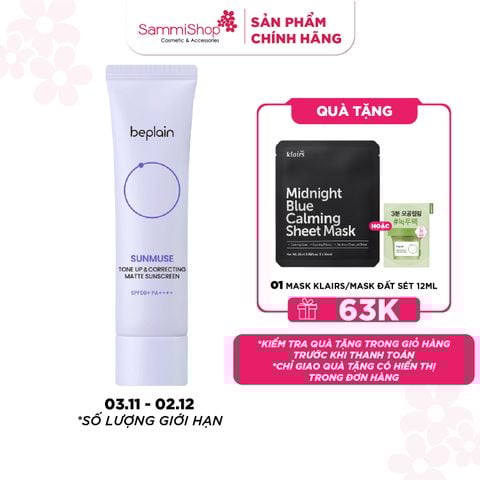 Beplain Kem chống nắng Sunmuse Tone Up & Correcting Matte Sunscreen 50ml