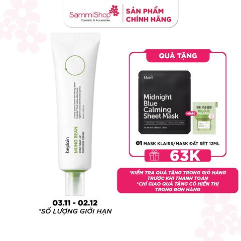 Beplain Kem dưỡng da Mung Bean Pore Tight-Up Soothing Cream 60ml