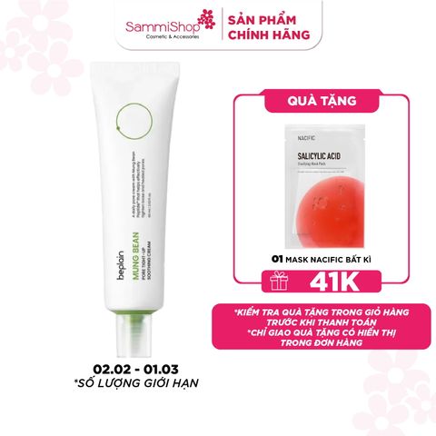 Beplain Kem dưỡng da Mung Bean Pore Tight-Up Soothing Cream 60ml