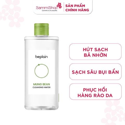 Beplain Nước tẩy trang Mung Bean Cleansing Water 400ml