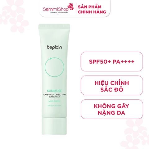 Beplain Kem chống nắng Sunmuse Tone Up & Correcting Sunscreen Mild Green SPF50+ PA++++ 50ml