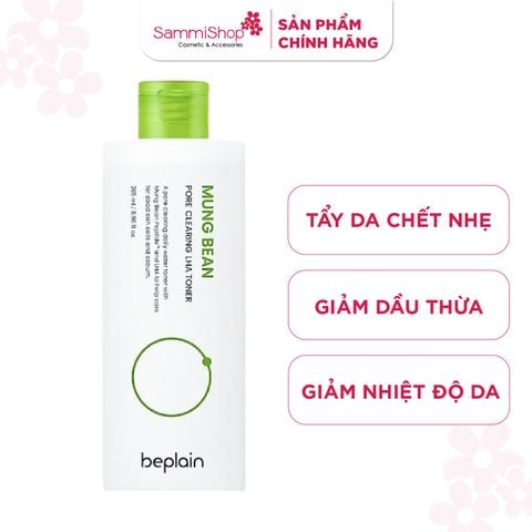 Beplain Nước hoa hồng Mung Bean Pore Clearing LHA Toner 265ml