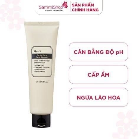 APP-WEB 04.05 - 31.05 Dear, Klairs Sữa rửa mặt Gentle Black Facial Cleanser 140mL