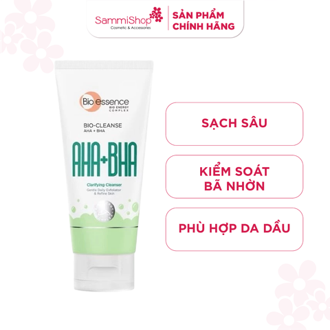 Bio Essence Sữa rửa mặt Bio Cleanse Aha+Bha Clarif Cleanser 100G