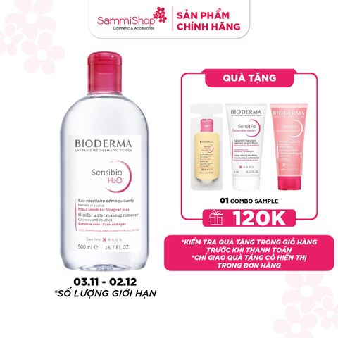 APP-WEB 03.11 - 02.12 Bioderma Nước tẩy trang Sensibio H2O 500ml