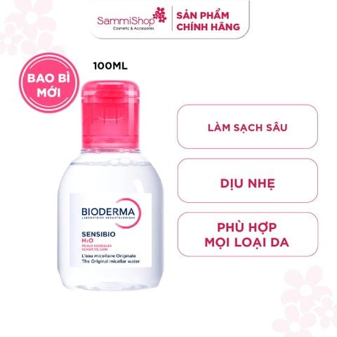 Bioderma Nước tẩy trang hồng Sensibio H2O 100 ml