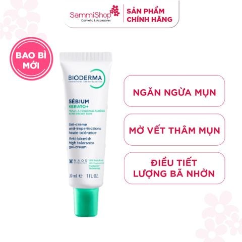Bioderma Kem dưỡng giảm mụn Sebium Kerato+ 30ml