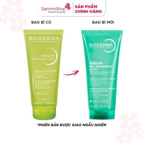 Bioderma Sữa rửa mặt Sebium Gel Moussant Actif 200ml
