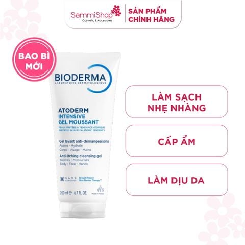 Bioderma Sữa rửa mặt Atoderm Intensive Gel Moussant 200ml