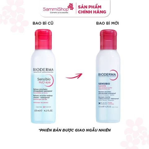 Bioderma Nước tẩy trang mắt môi Sensibio H2O Eye 125ml