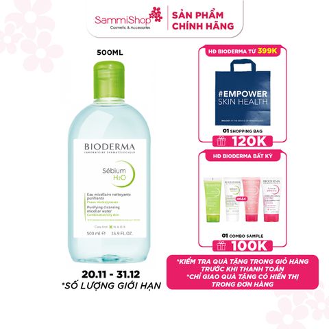 Bioderma Nước tẩy trang Sebium H2O 500 ml