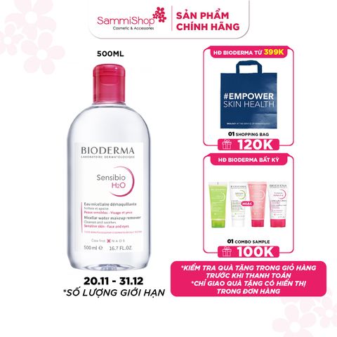 Bioderma Nước tẩy trang Sensibio H2O 500ml