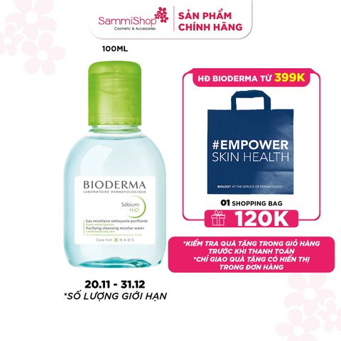 Bioderma Nước tẩy trang Sebium H2O 100 ml