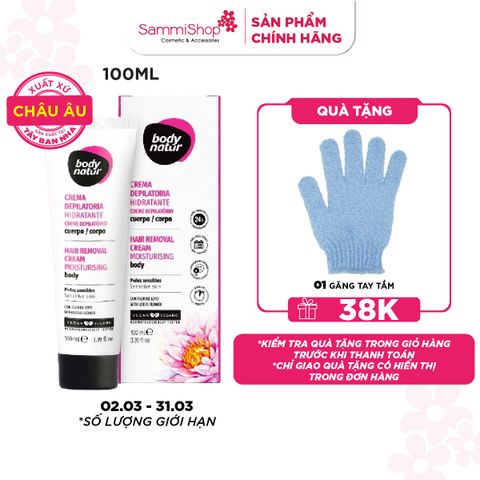 Body Natur Kem Tẩy Lông Hair Removal Cream Moisturising Body Sensitive Skin